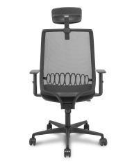 Silla Ergonómica Alares sincro negra bali brazo regulable cabecero regulable