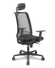 Silla Ergonómica Alares sincro negra bali brazo regulable cabecero regulable
