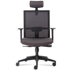 Silla ergonómica de oficina modelo COMFIEX, con cabezal, brazos regulables