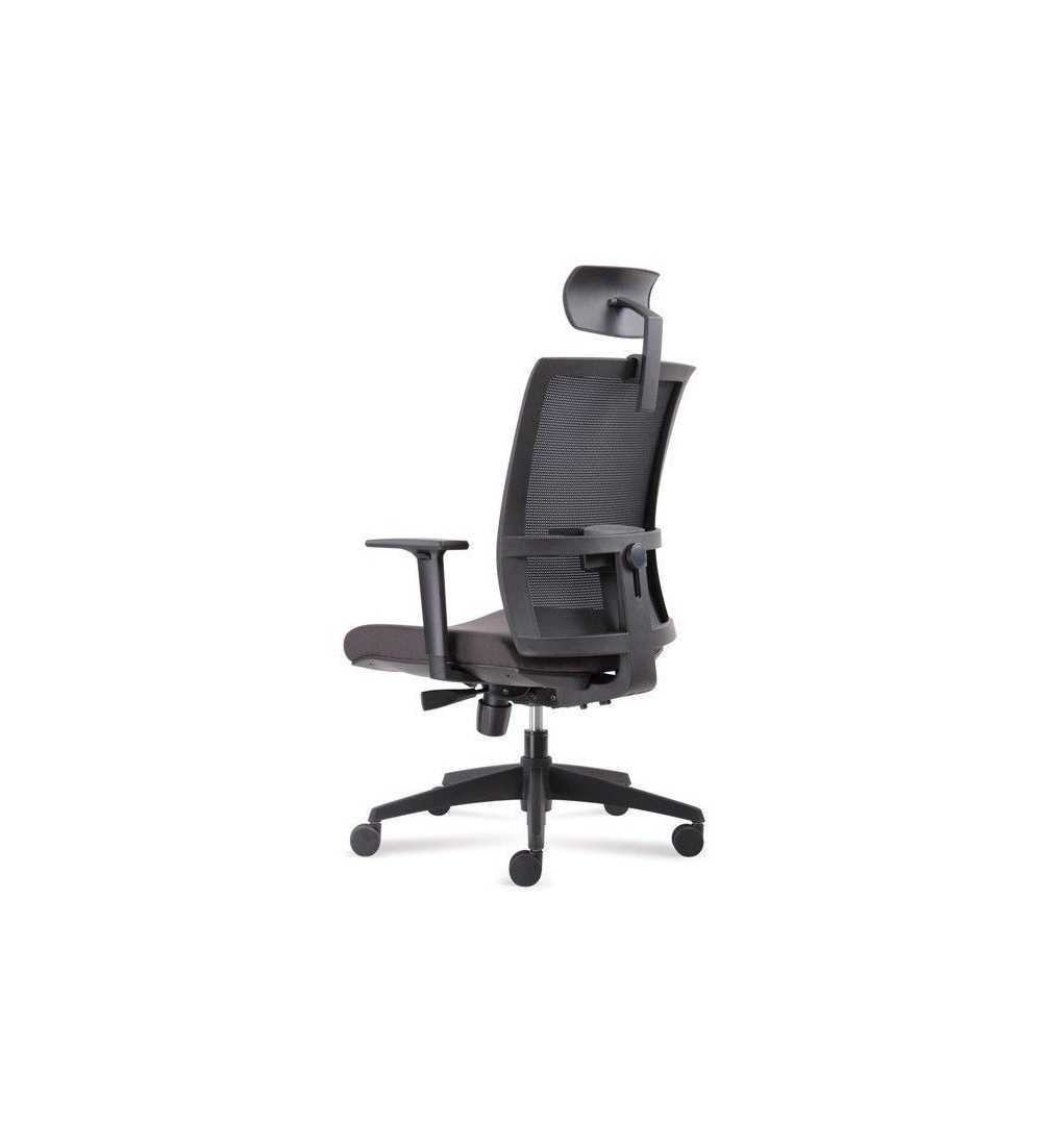 Silla ergonómica de oficina modelo VERONA de Vincolo, con cabezal, brazos regulables