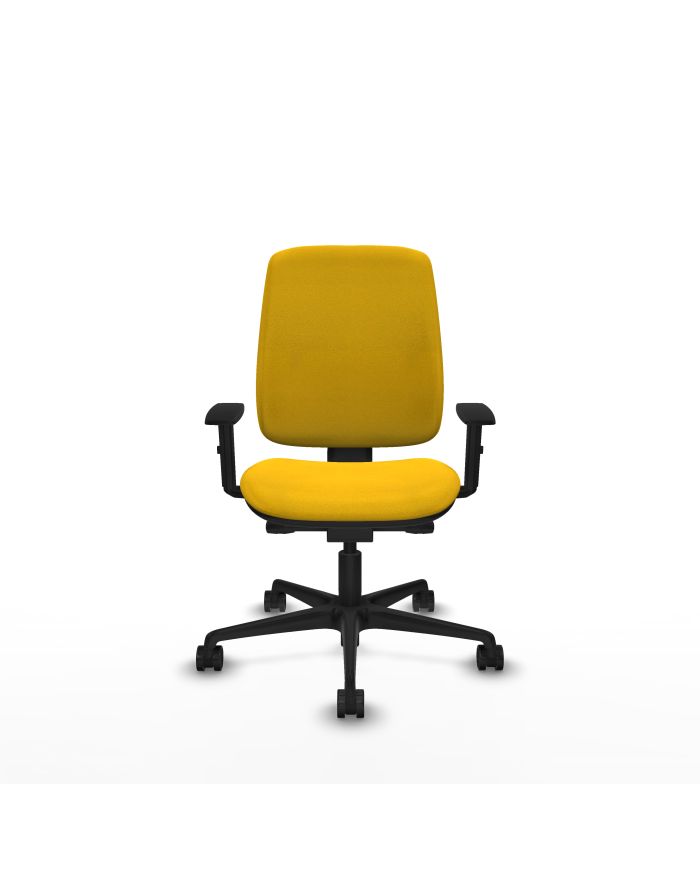 Silla Ergonómica Alares tapizada traslack bali brazos 1D base nailon