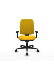 Silla Ergonómica Alares tapizada traslack bali brazos 1D base nailon