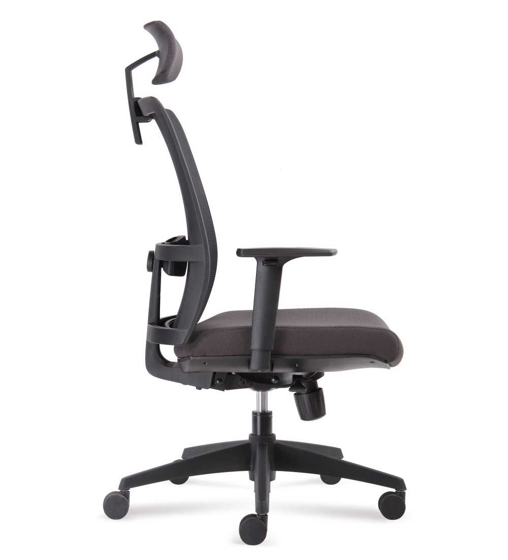 Silla ergonómica de oficina modelo VERONA de Vincolo, con cabezal, brazos regulables