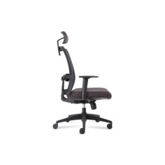 Silla ergonómica de oficina modelo COMFIEX, con cabezal, brazos regulables
