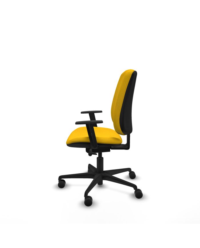 Silla Ergonómica Alares tapizada traslack bali brazos 1D base nailon