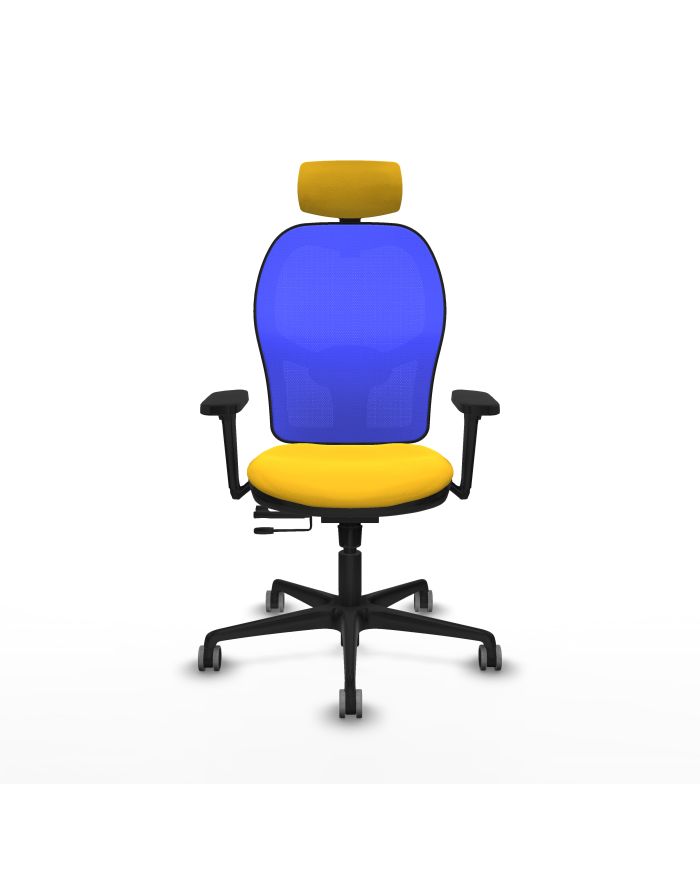 Silla Ergonómica Jorquera traslack brazos 3D base nailon cabecero 2D engomada