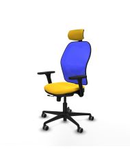 Silla Ergonómica Jorquera traslack brazos 3D base nailon cabecero 2D engomada