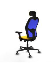 Silla Ergonómica Jorquera traslack brazos 3D base nailon cabecero 2D engomada