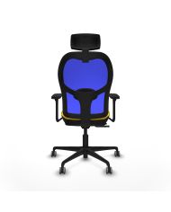 Silla Ergonómica Jorquera traslack brazos 3D base nailon cabecero 2D engomada