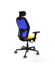 Silla Ergonómica Jorquera traslack brazos 3D base nailon cabecero 2D engomada