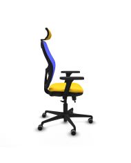 Silla Ergonómica Jorquera traslack brazos 3D base nailon cabecero 2D engomada
