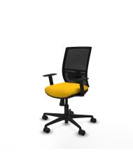 Silla Ergonómica Yunquera sincro negra bali brazos 1D base nailon