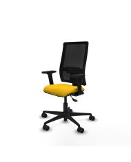 Silla Ergonómica Bormate asincro negra bali brazos 2D base nailon