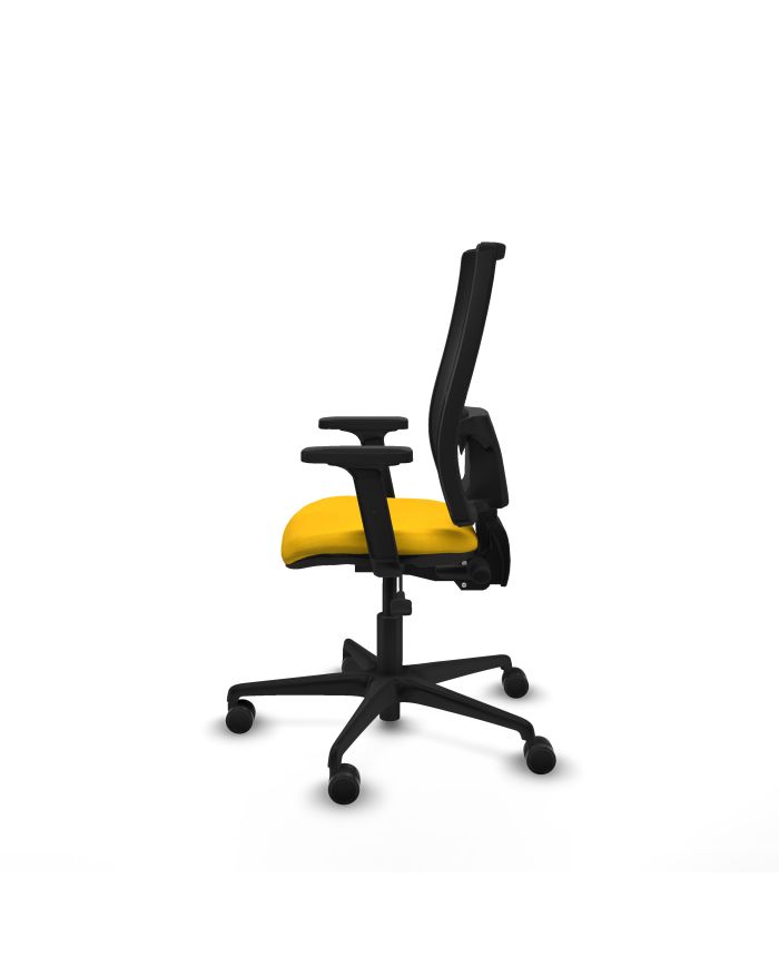 Silla Ergonómica Bormate asincro negra bali brazos 2D base nailon