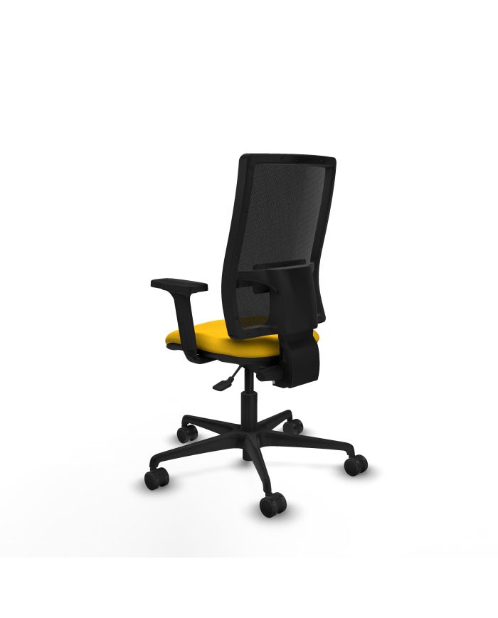 Silla Ergonómica Bormate asincro negra bali brazos 2D base nailon