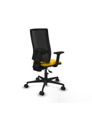 Silla Ergonómica Bormate asincro negra bali brazos 2D base nailon