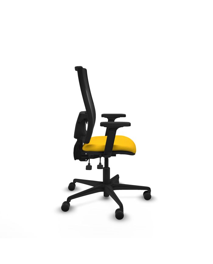 Silla Ergonómica Bormate asincro negra bali brazos 2D base nailon