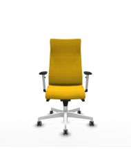 Silla Confidente Albacete dirección sincro bali brazos 1D blancos base blanca ruedas 65 engomadas