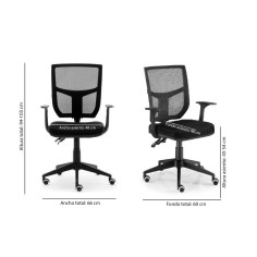 Silla de Oficina ROMA de Euromof, uso recomendado 8 horas