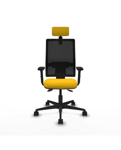 Silla Ergonómica Bormate asincro negra asiento bali brazos