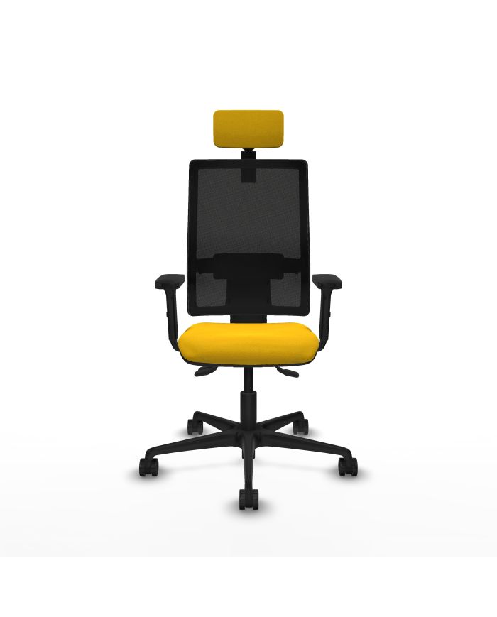 Silla Ergonómica Bormate asincro negra asiento bali brazos