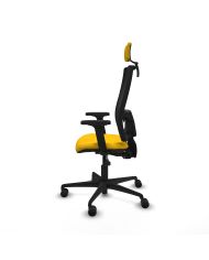 Silla Ergonómica Bormate asincro negra asiento bali brazos 2D cabecero regulable