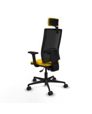 Silla Ergonómica Bormate asincro negra asiento bali brazos 2D cabecero regulable
