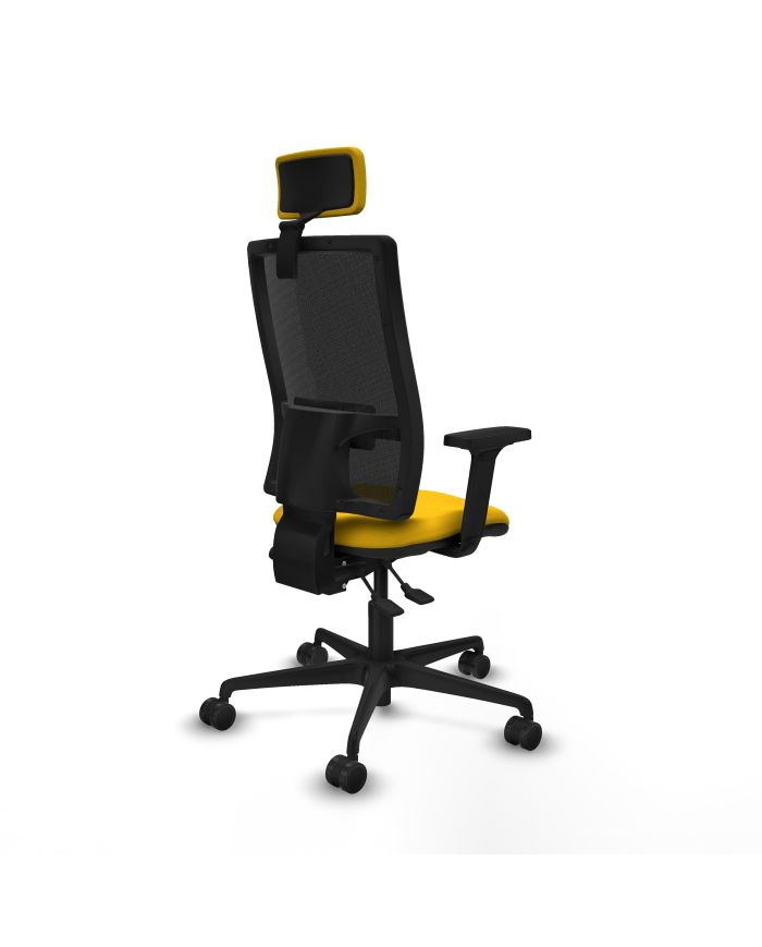 Silla Ergonómica Bormate asincro negra asiento bali brazos