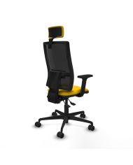 Silla Ergonómica Bormate asincro negra asiento bali brazos 2D cabecero regulable