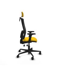 Silla Ergonómica Bormate asincro negra asiento bali brazos 2D cabecero regulable