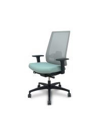 Silla Ergonómica Indeed traslack resp. asiento tonal claro brazos 2D base poliamida