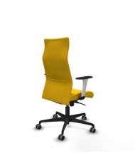 Silla Ergonómica Albacete dirección sincro bali brazos 1D blancos base nailon ruedas 65 engomadas