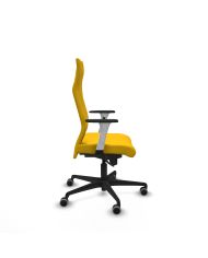 Silla Ergonómica Albacete dirección sincro bali brazos 1D blancos base nailon ruedas 65 engomadas