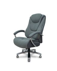 Sillón Ergo531 basculante tapizado y 3D color base cromo