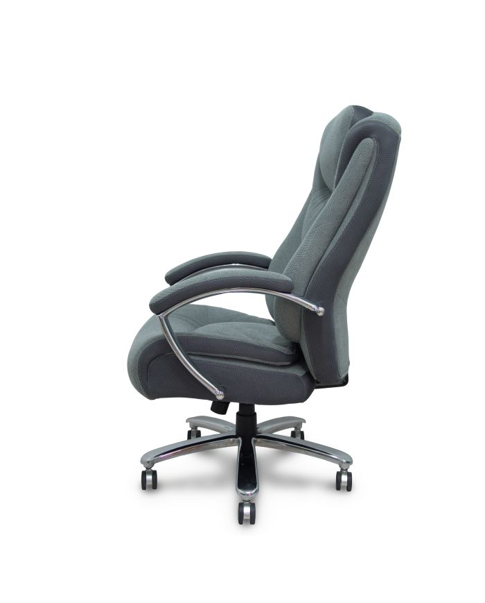 Sillón Ergo531 basculante tapizado y 3D color base cromo