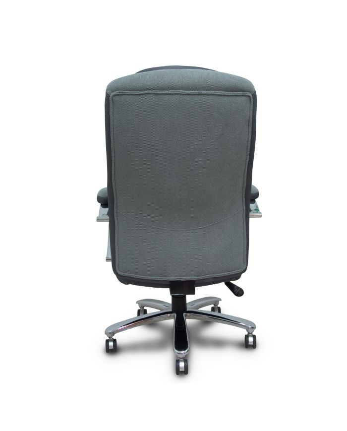 Sillón Ergo531 basculante tapizado y 3D color base cromo