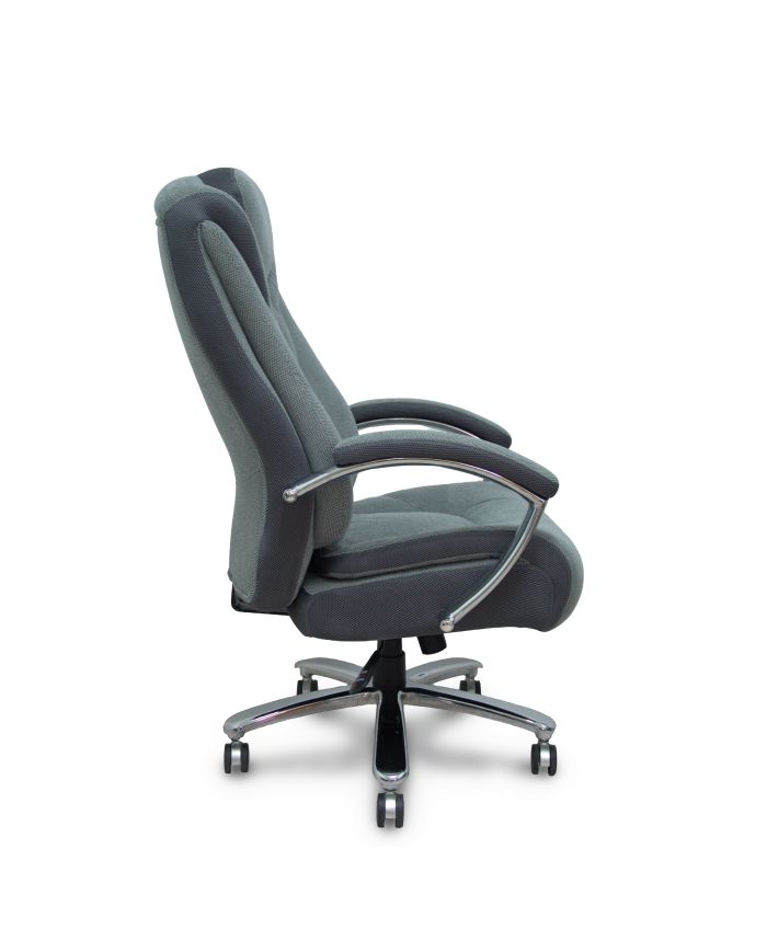Sillón Ergo531 basculante tapizado y 3D color base cromo