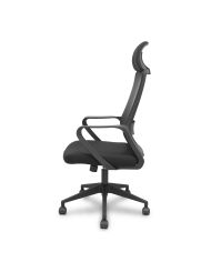 Silla Pro534 negra respaldo asiento base piramidal negra