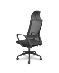 Silla Pro534 negra respaldo asiento base piramidal negra