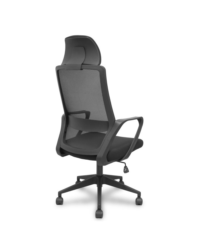 Silla Pro534 negra respaldo asiento base piramidal negra