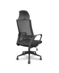 Silla Pro534 negra respaldo asiento base piramidal negra