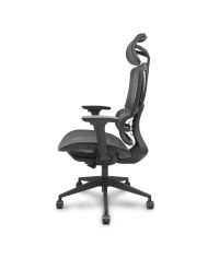 Silla Ergonómica Pro537 traslack negra brazos 3D