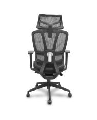 Silla Ergonómica Pro537 traslack negra brazos 3D