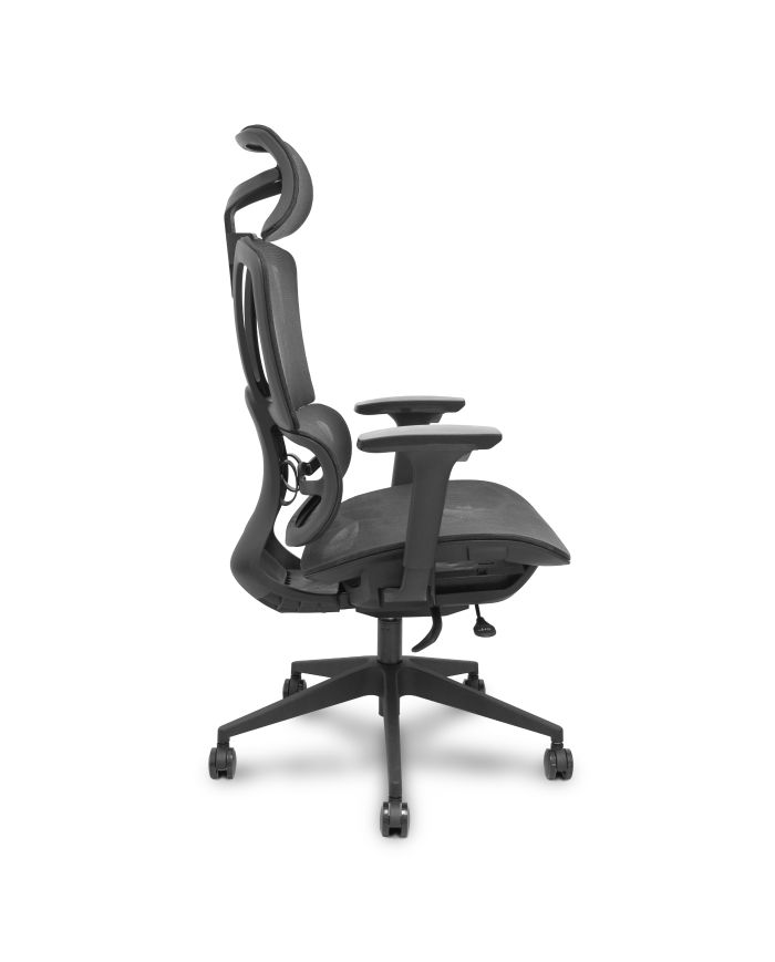 Silla Ergonómica Pro537 traslack negra brazos 3D