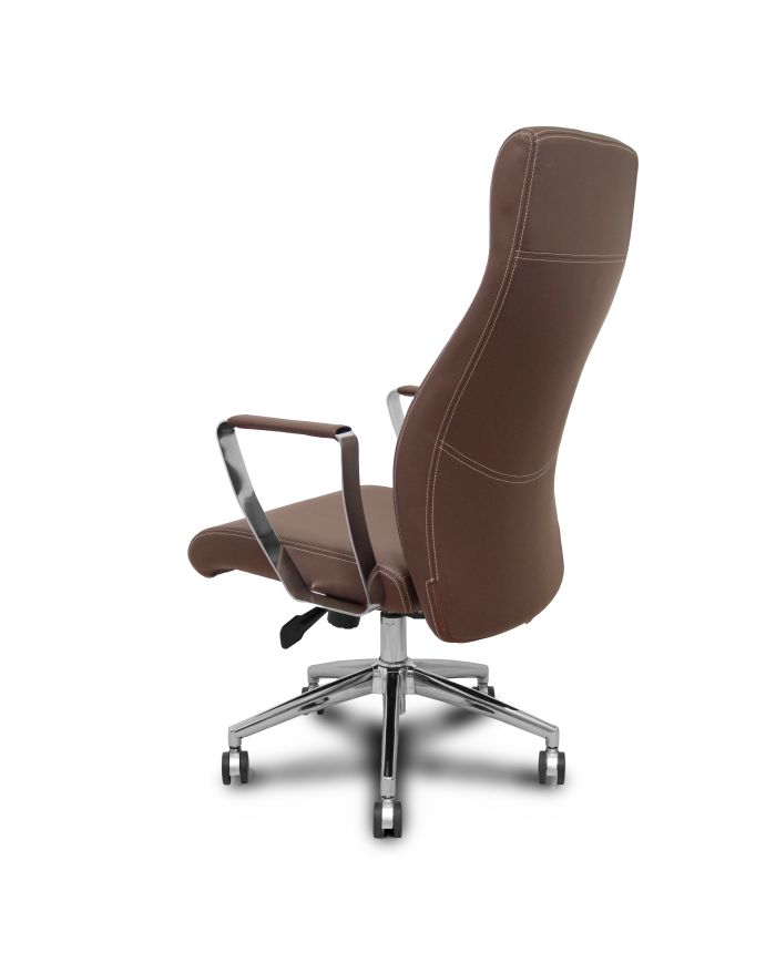 Sillón dirección Ergo540 sincro base cromo ruedas cromadas