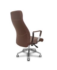 Sillón dirección Ergo540 sincro base cromo ruedas cromadas