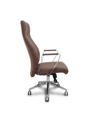 Sillón dirección Ergo540 sincro base cromo ruedas cromadas