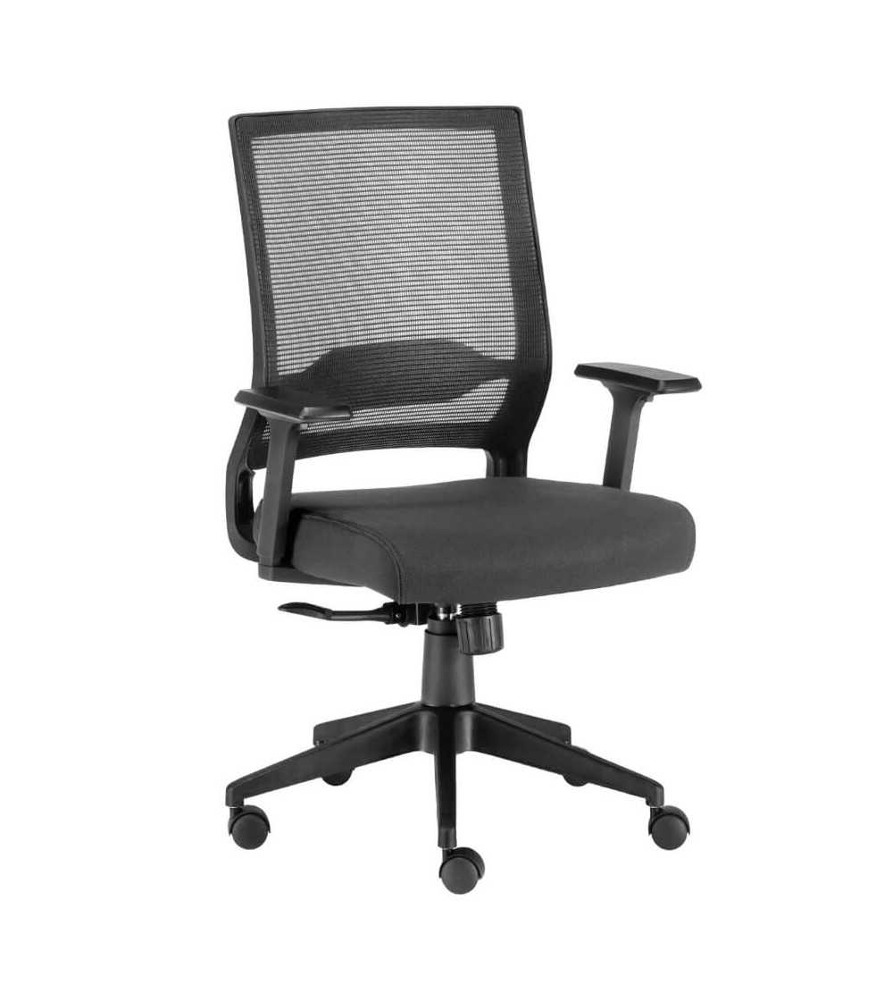 Silla de Oficina SIDNEY de Euromof en acabado negro, uso recomendado 8 horas Silla de Oficina SIDNEY de Euromof en acabado negro, uso recomendado 8 horas