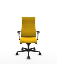 Silla Ergonómica Albacete dirección sincro bali brazos 1D blancos base nailon ruedas 65 nailon