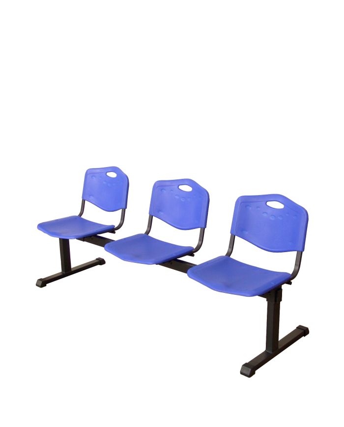 Bancada Iso plastic 3 plazas color | Mobiliario auxiliar